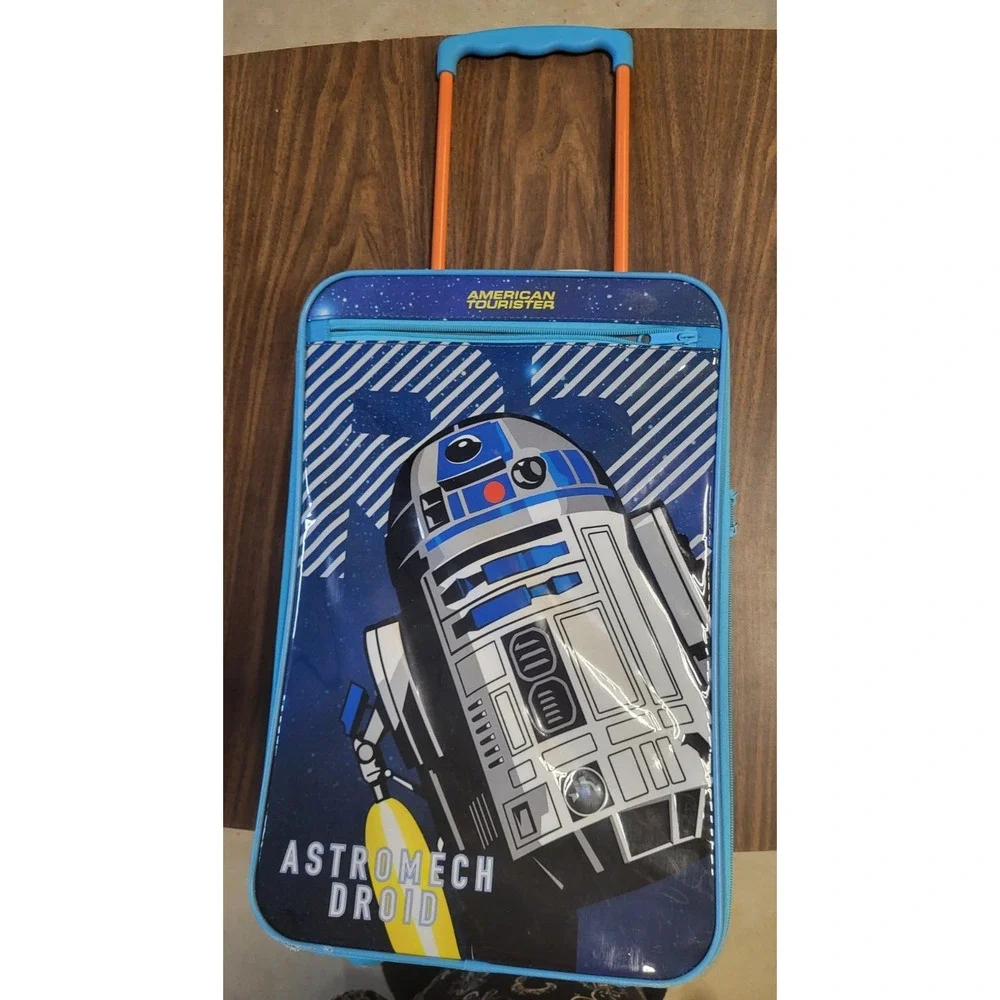 American Tourister STAR WARS R2D2 Astromech Droid Rolling Carry on Bag 19x12x8